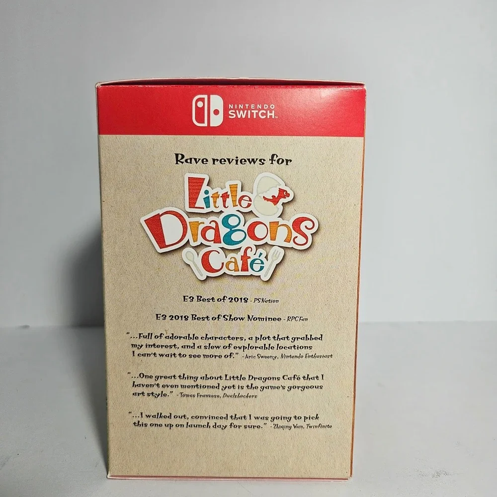 Little Dragons Cafe Limited Edition Nintendo Switch Game Plush Cards NO GAME